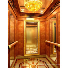 Ascenseur luxueux pour passagers avec miroir Ti-Gold St. St